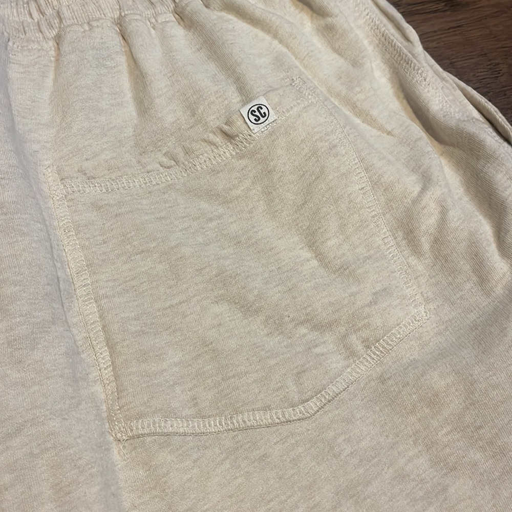 Soverign Code Oatmeal Color Cotton Drawstring Shorts size Large - Picture 7 of 8
